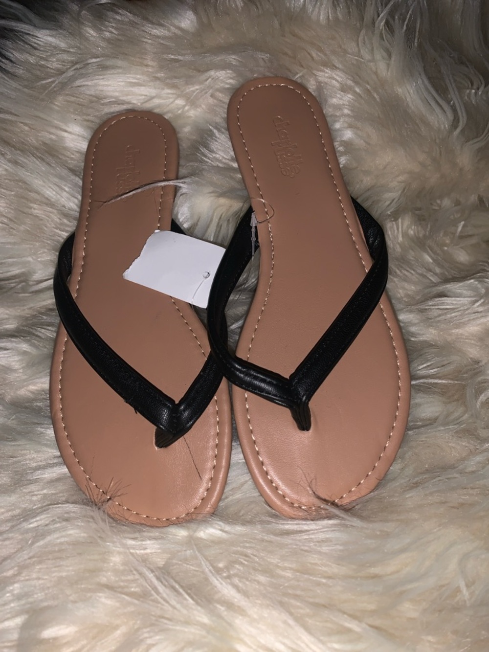 Classic Black Strap Women's Flip Flop Sandals